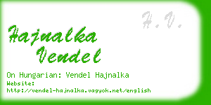 hajnalka vendel business card